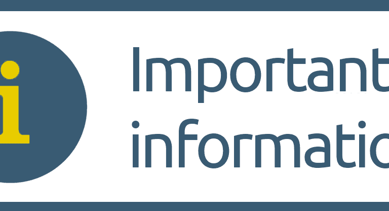 Important Info Mailchimp Header