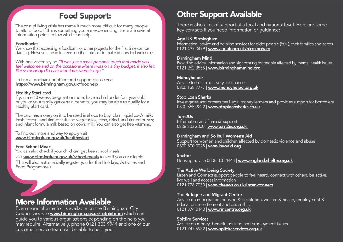 109.98 Cost of Living leaflet English